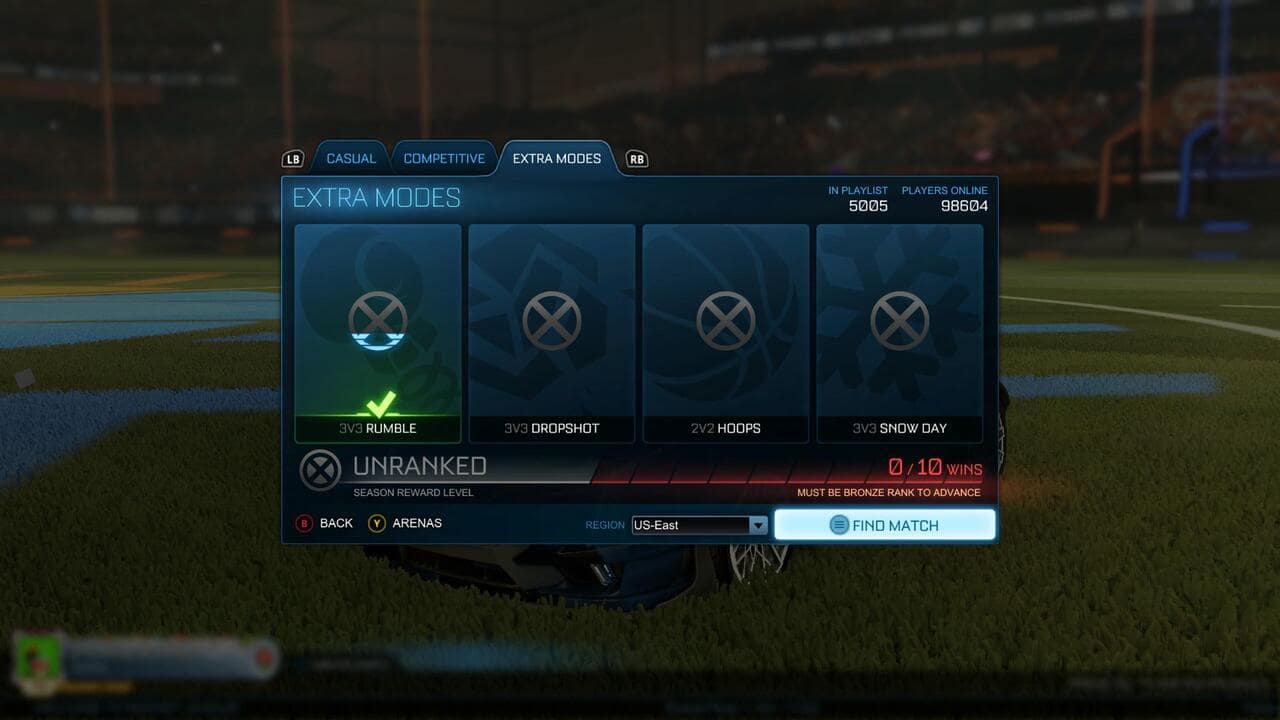 I know there is a separate tournament mmr but if I'm d1 in 3's, d2 in 2's  and unranked in 1's, should I be able to play in champ tournaments? : r/ RocketLeague