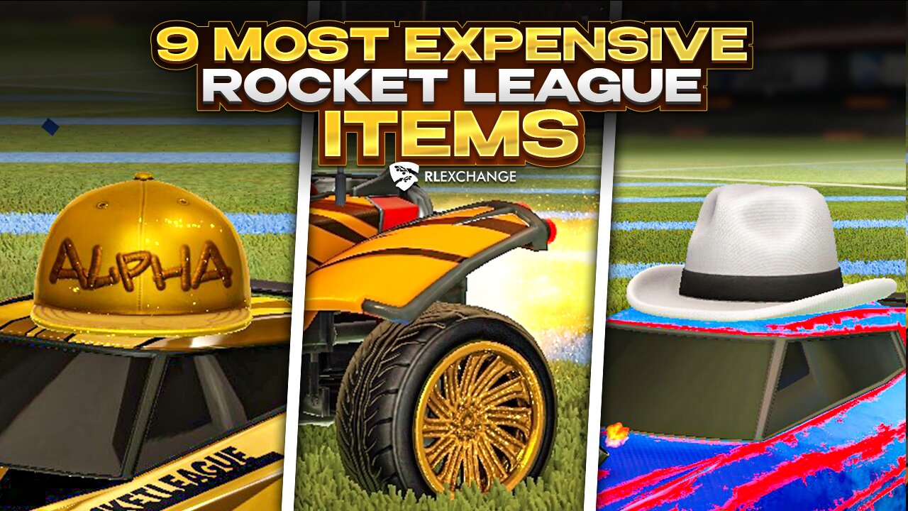 THE MOST EXPENSIVE Rocket League Items - TOP 9